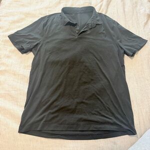 Lululemon Men's Black Polo Shirt